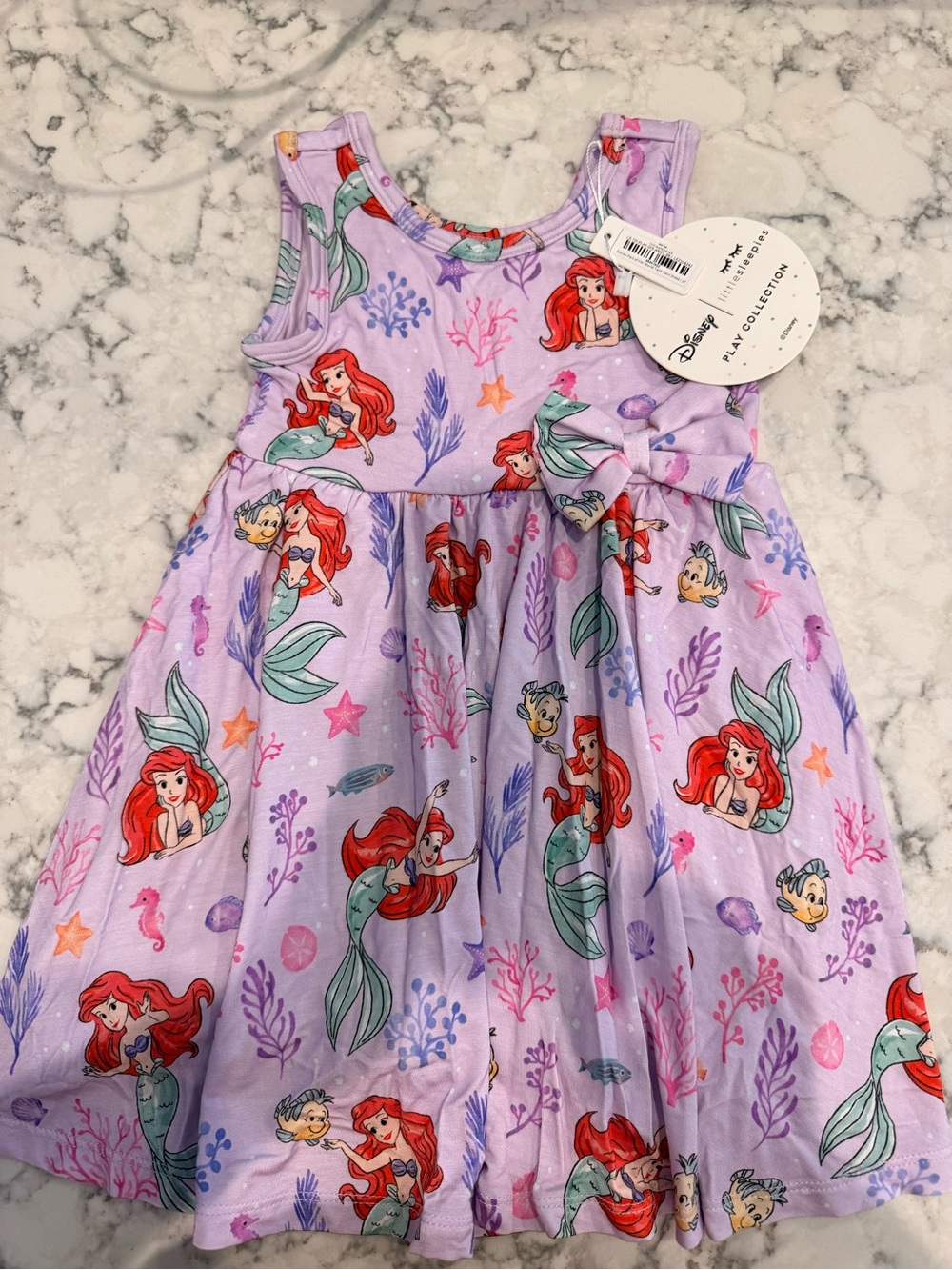 Little Sleepies NWT Disney The Little Mermaid Lavender Twirl Dress